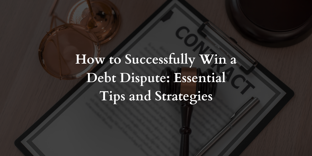 How to Successfully Win a Debt Dispute: Essential Tips and Strategies